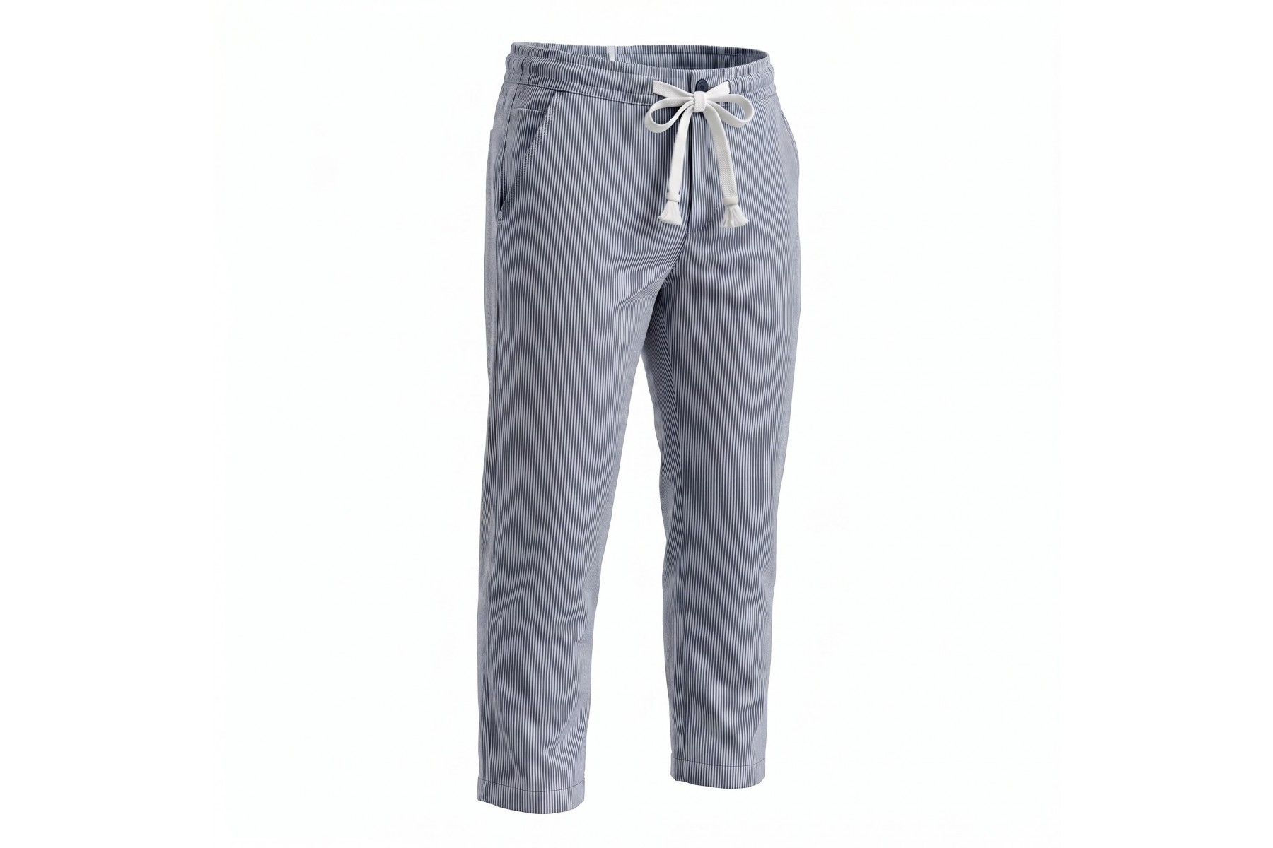ÇİZGİLİ KETEN PANTOLON 