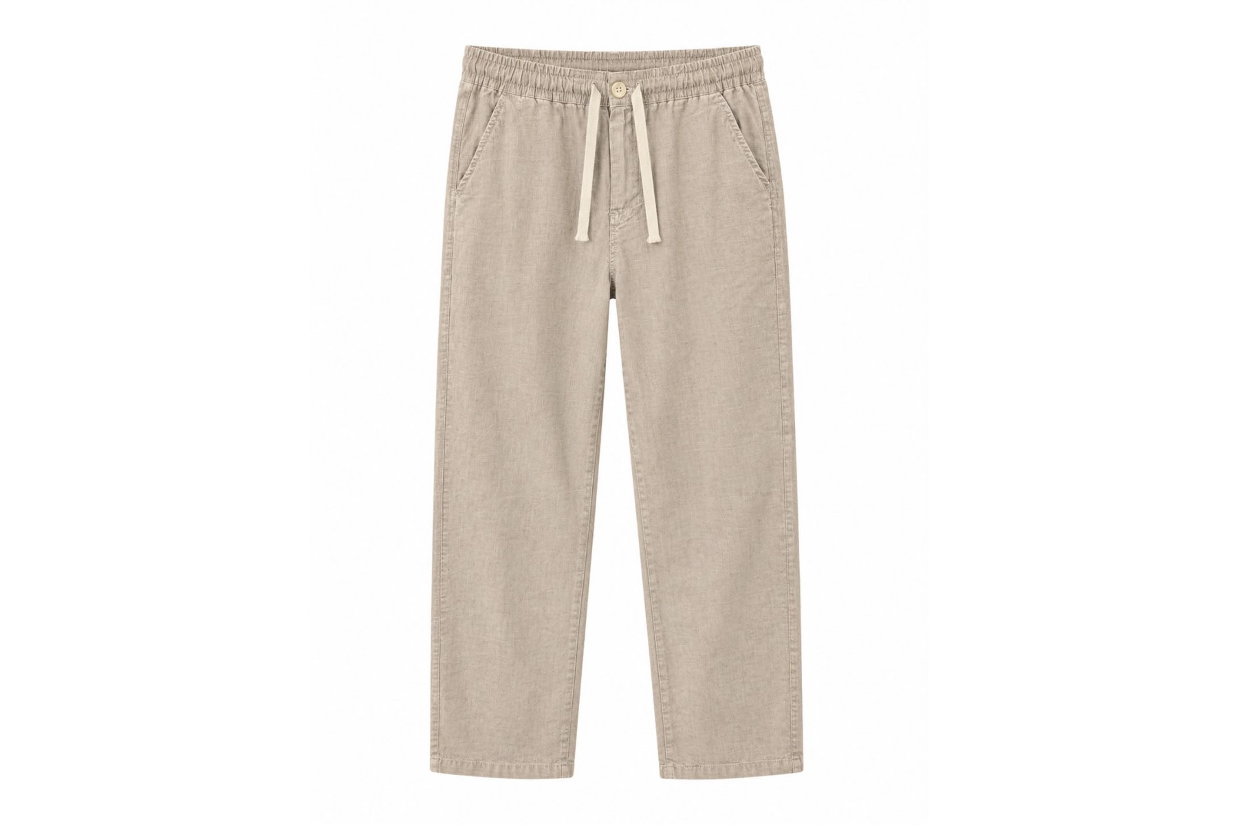 ÇİZGİLİ KETEN PANTOLON 