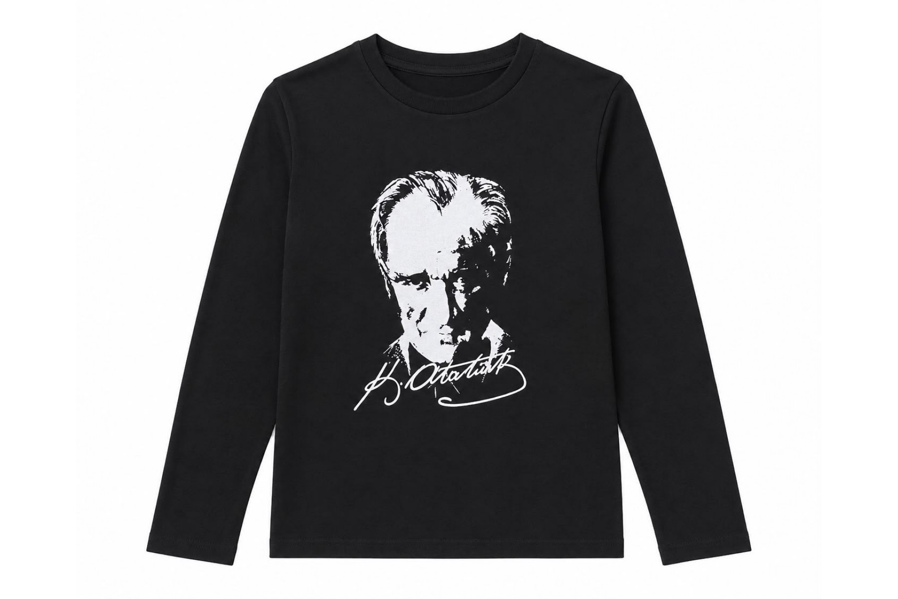 ATATÜRK BASKILI UZUN KOLLU TSHIRT
